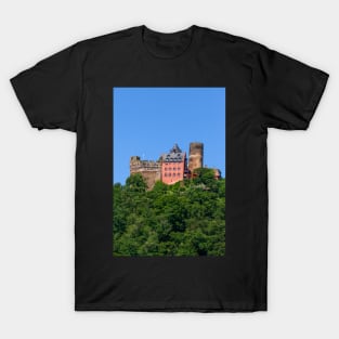 Schönburg, castle, Oberwesel, Middle Rhine, Rhine, Rhineland-Palatinate, Germany T-Shirt